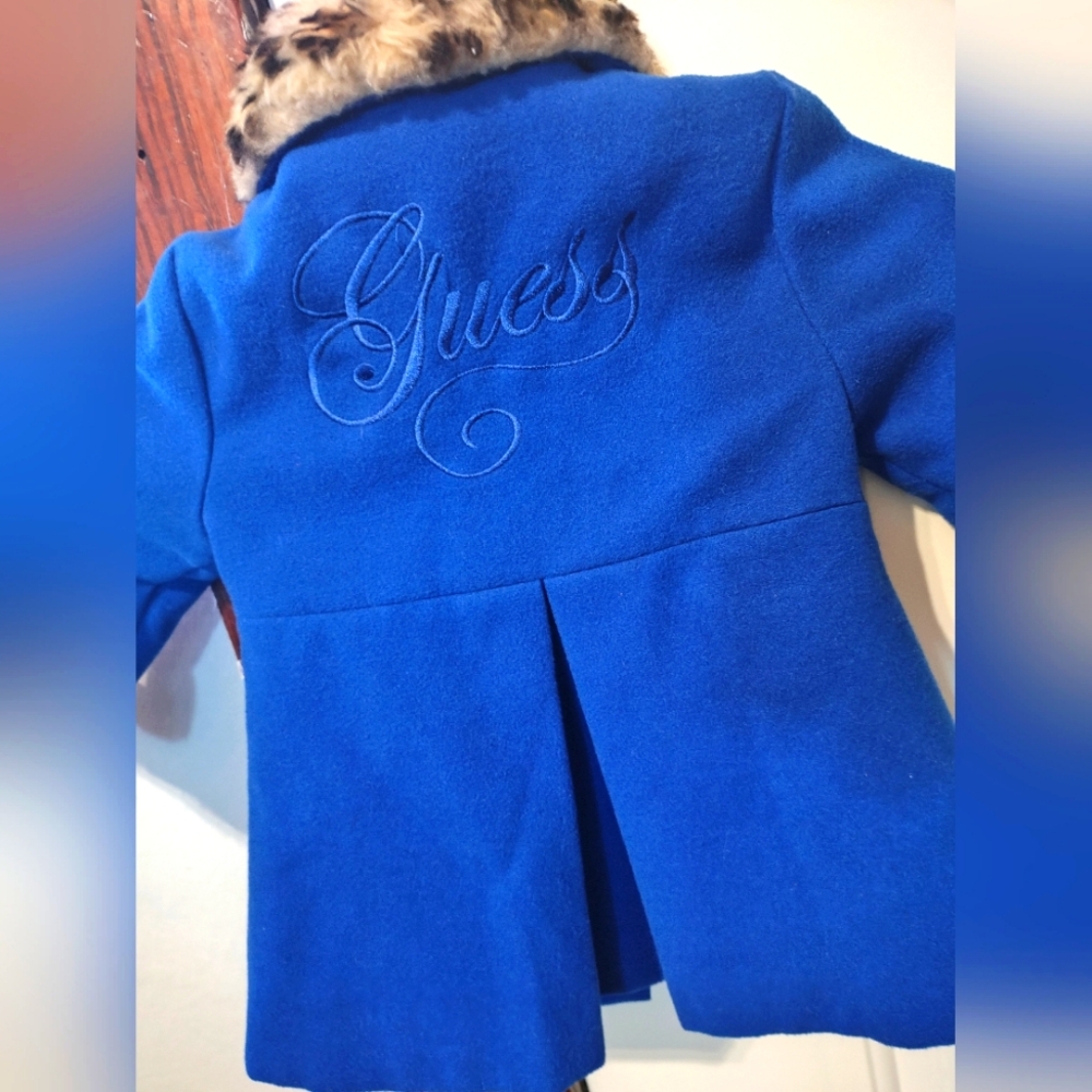 VINTAGE Blue GUESS Peacoat sz18M